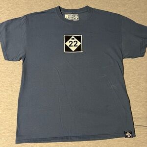 Vintage Washed Blue M22 Graphic T-Shirt